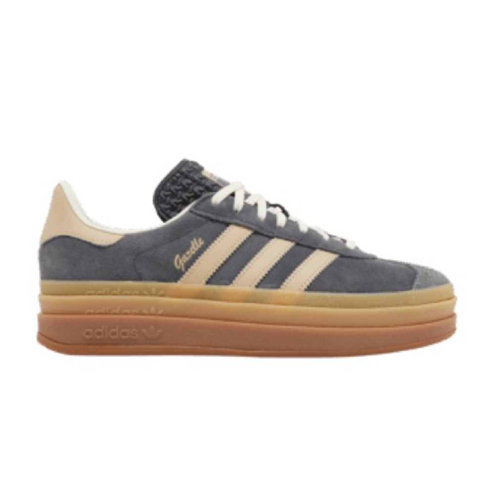 Women’s Gazelle Bold Grey magic beige gum. Size 7 W. NEW.